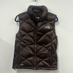 The North Face puffer vest- Brown